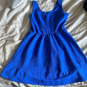 Bright blue skater dress size medium